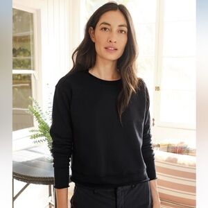 Frank & Eileen Boyfriend Crew Neck Sweatshirt in Black